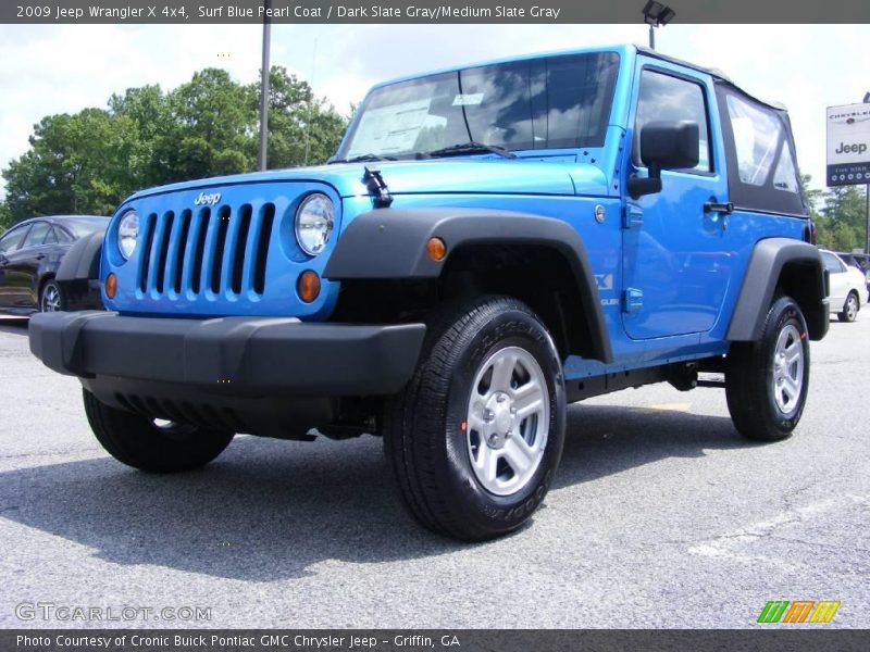 Surf Blue Pearl Coat / Dark Slate Gray/Medium Slate Gray 2009 Jeep Wrangler X 4x4