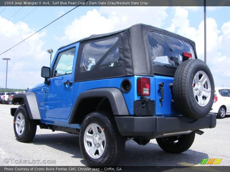 Surf Blue Pearl Coat / Dark Slate Gray/Medium Slate Gray 2009 Jeep Wrangler X 4x4
