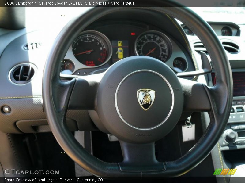Giallo Midas / Nero Perseus 2006 Lamborghini Gallardo Spyder E-Gear