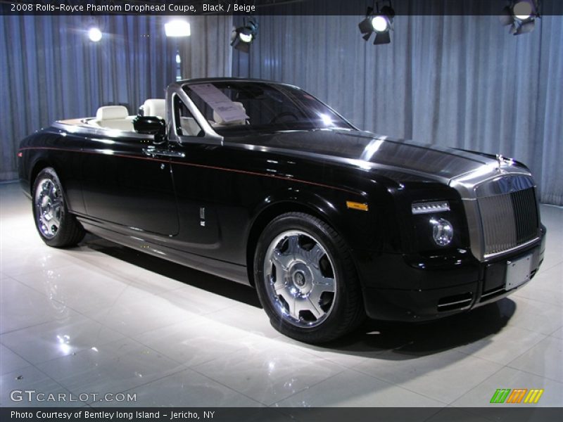 Black / Beige 2008 Rolls-Royce Phantom Drophead Coupe