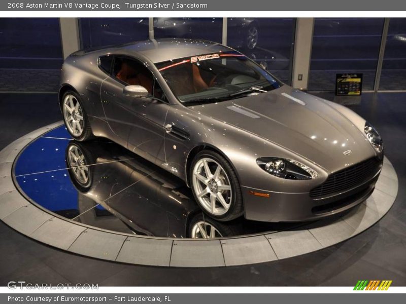 Tungsten Silver / Sandstorm 2008 Aston Martin V8 Vantage Coupe