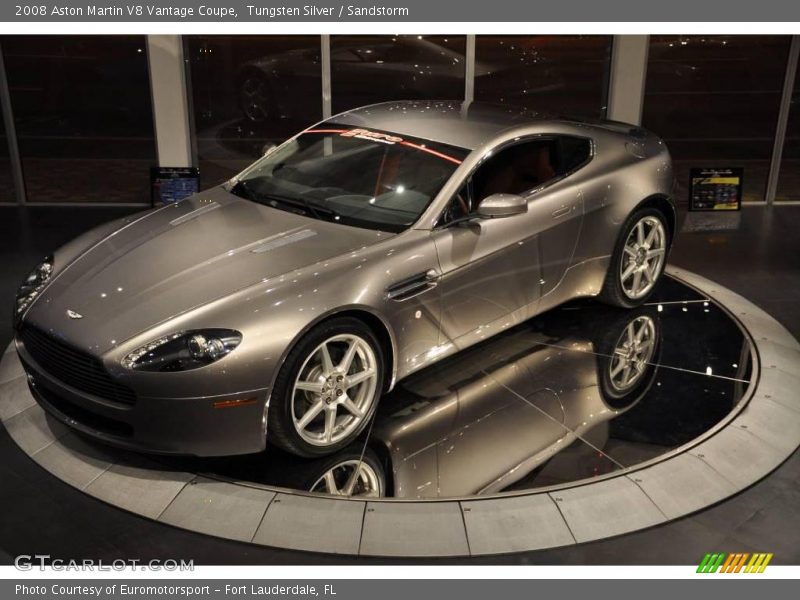 Tungsten Silver / Sandstorm 2008 Aston Martin V8 Vantage Coupe