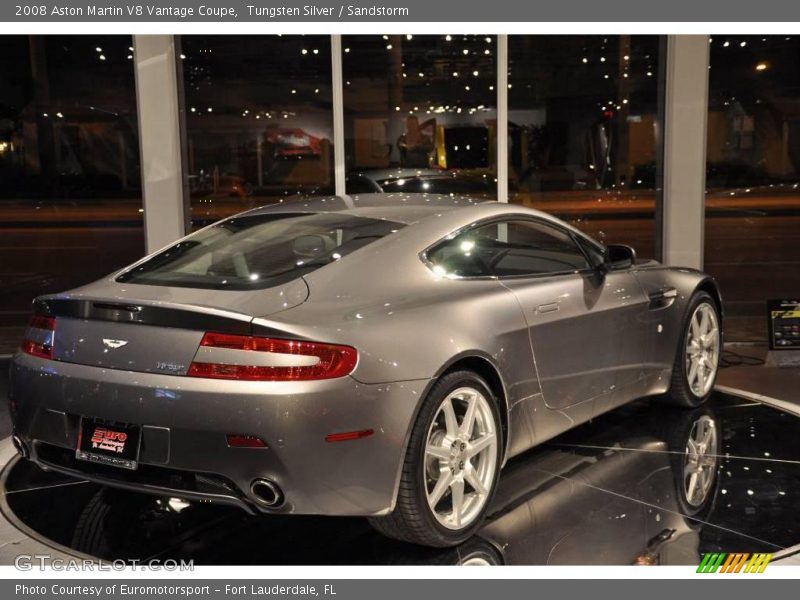 Tungsten Silver / Sandstorm 2008 Aston Martin V8 Vantage Coupe