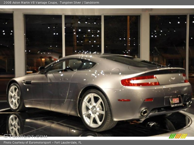 Tungsten Silver / Sandstorm 2008 Aston Martin V8 Vantage Coupe