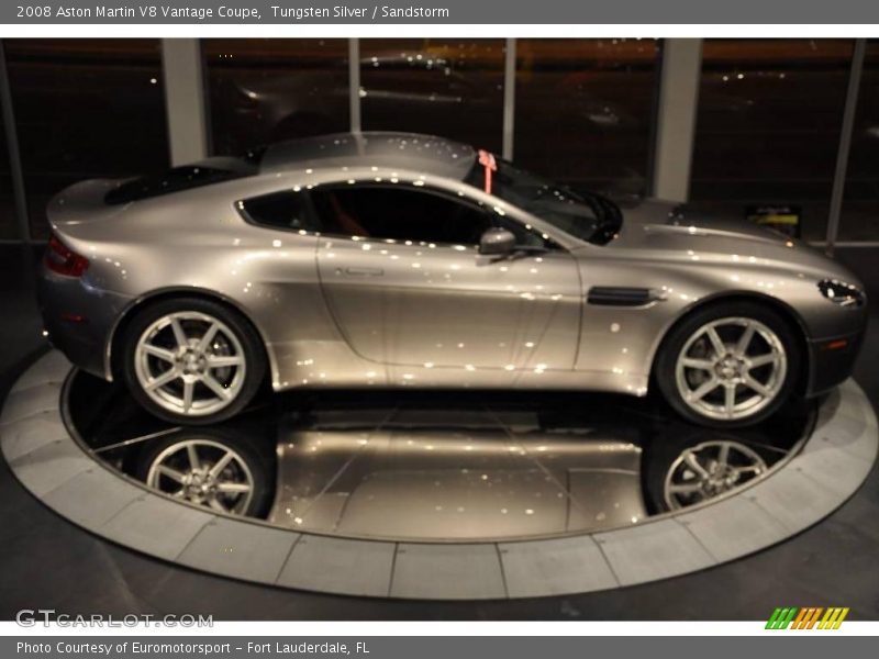 Tungsten Silver / Sandstorm 2008 Aston Martin V8 Vantage Coupe