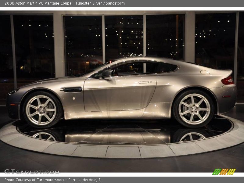 Tungsten Silver / Sandstorm 2008 Aston Martin V8 Vantage Coupe
