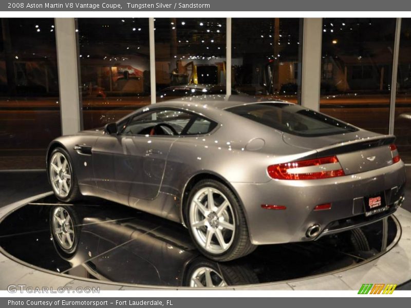 Tungsten Silver / Sandstorm 2008 Aston Martin V8 Vantage Coupe