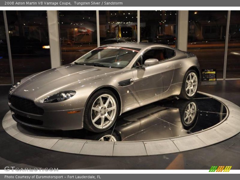 Tungsten Silver / Sandstorm 2008 Aston Martin V8 Vantage Coupe