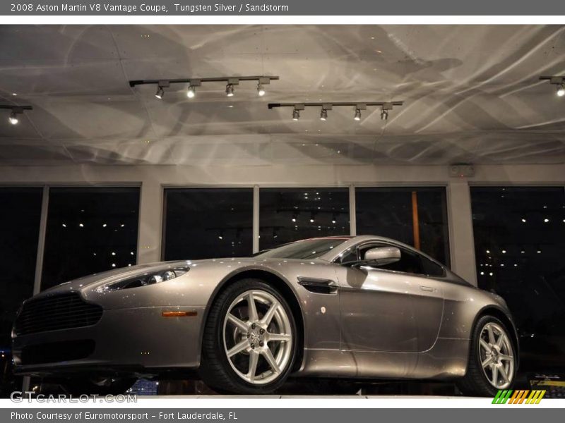 Tungsten Silver / Sandstorm 2008 Aston Martin V8 Vantage Coupe