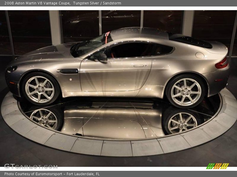 Tungsten Silver / Sandstorm 2008 Aston Martin V8 Vantage Coupe
