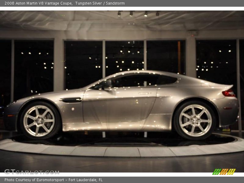 Tungsten Silver / Sandstorm 2008 Aston Martin V8 Vantage Coupe