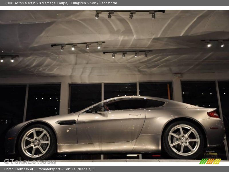 Tungsten Silver / Sandstorm 2008 Aston Martin V8 Vantage Coupe