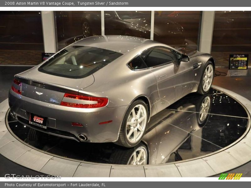 Tungsten Silver / Sandstorm 2008 Aston Martin V8 Vantage Coupe