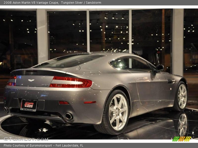 Tungsten Silver / Sandstorm 2008 Aston Martin V8 Vantage Coupe