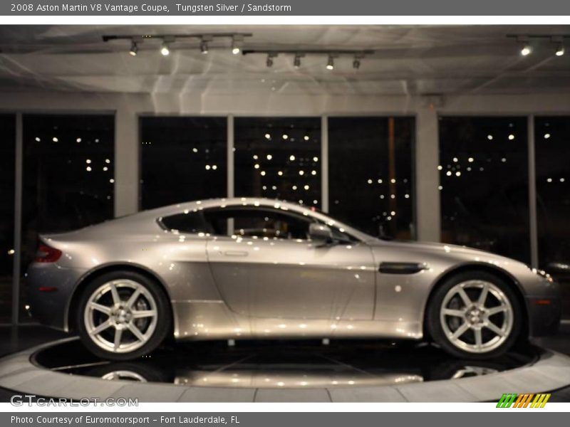 Tungsten Silver / Sandstorm 2008 Aston Martin V8 Vantage Coupe