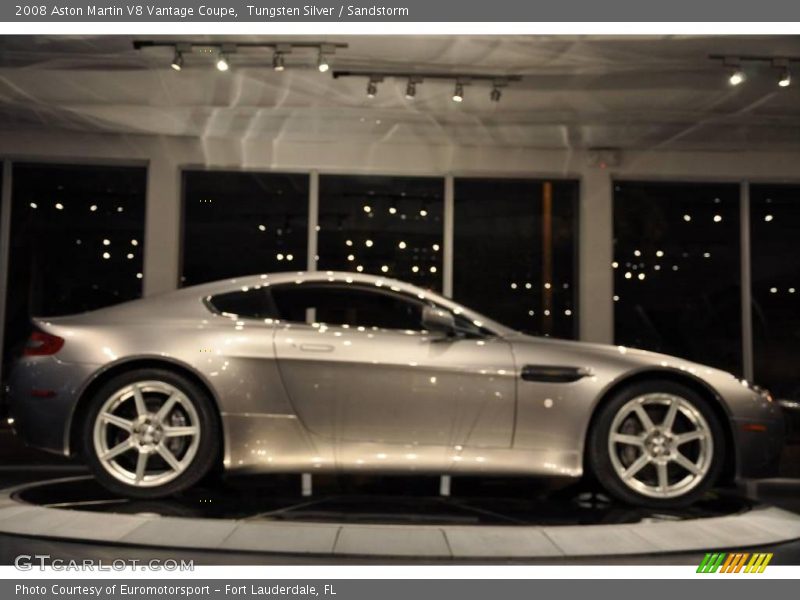 Tungsten Silver / Sandstorm 2008 Aston Martin V8 Vantage Coupe