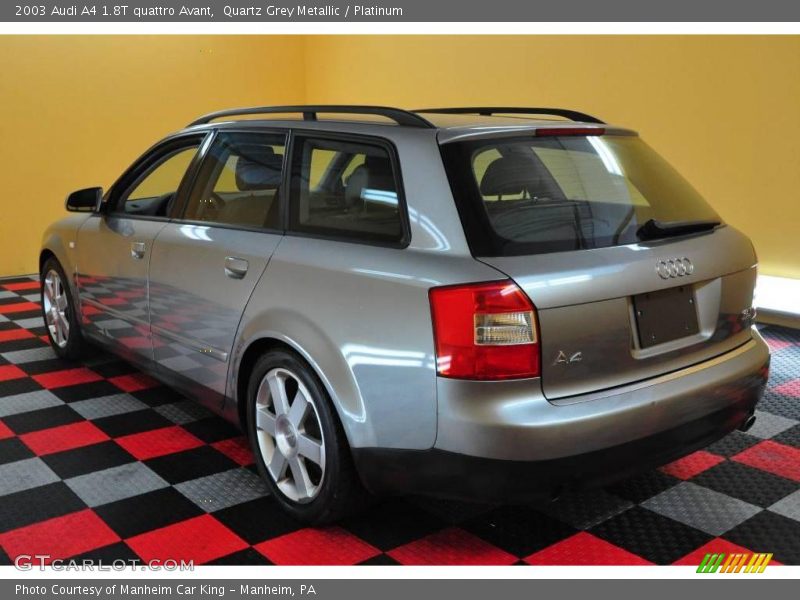 Quartz Grey Metallic / Platinum 2003 Audi A4 1.8T quattro Avant