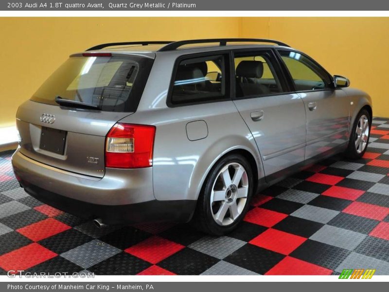 Quartz Grey Metallic / Platinum 2003 Audi A4 1.8T quattro Avant