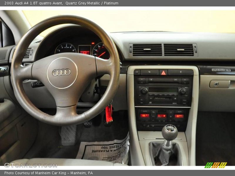 Quartz Grey Metallic / Platinum 2003 Audi A4 1.8T quattro Avant