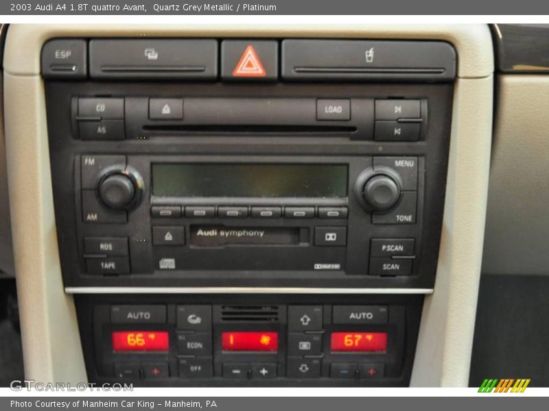 Quartz Grey Metallic / Platinum 2003 Audi A4 1.8T quattro Avant