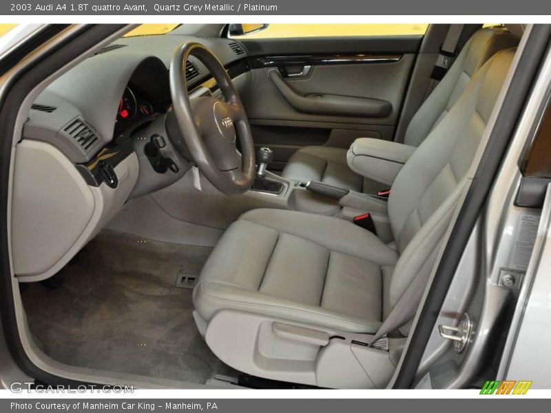 Quartz Grey Metallic / Platinum 2003 Audi A4 1.8T quattro Avant