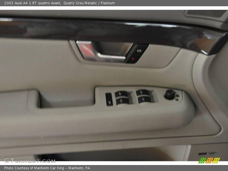 Quartz Grey Metallic / Platinum 2003 Audi A4 1.8T quattro Avant