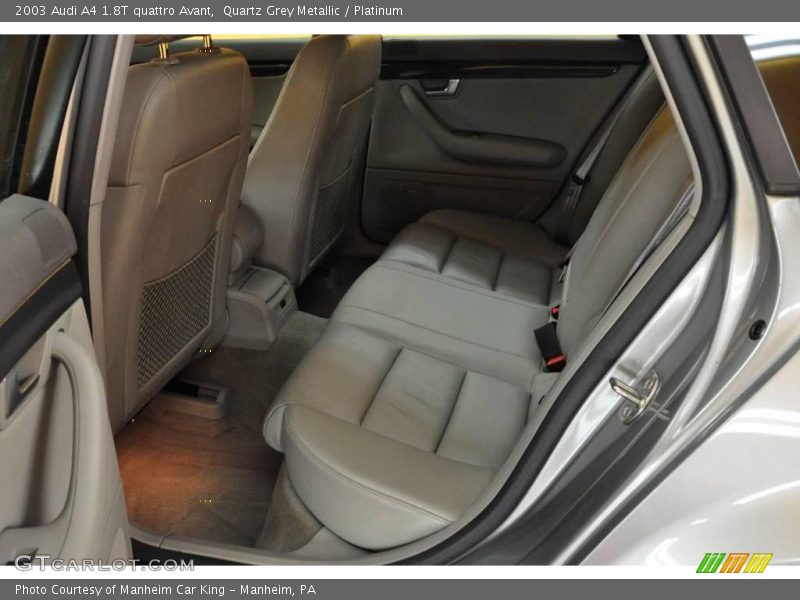 Quartz Grey Metallic / Platinum 2003 Audi A4 1.8T quattro Avant