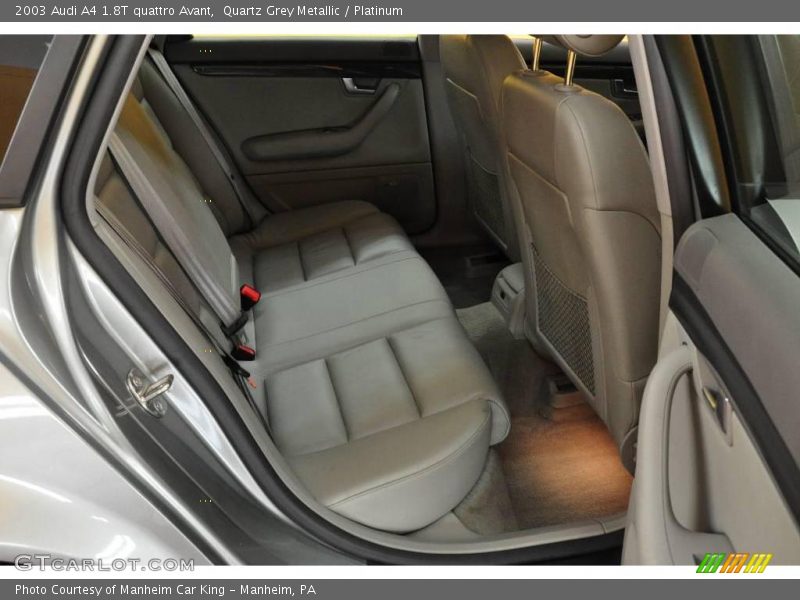 Quartz Grey Metallic / Platinum 2003 Audi A4 1.8T quattro Avant