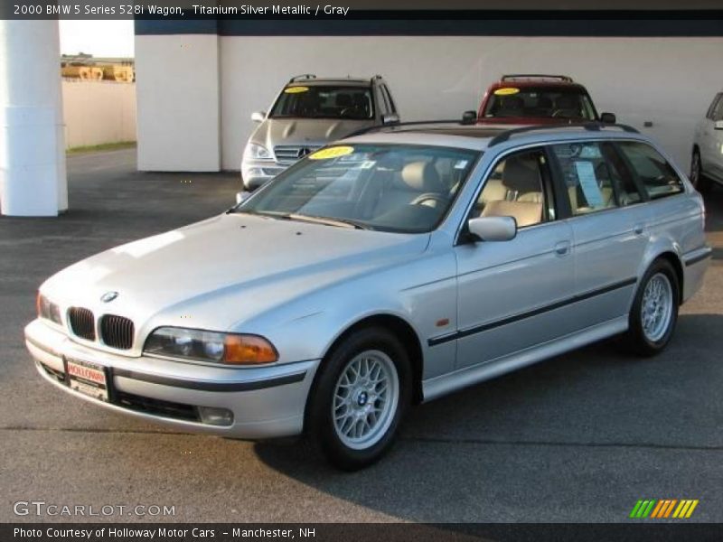 Titanium Silver Metallic / Gray 2000 BMW 5 Series 528i Wagon