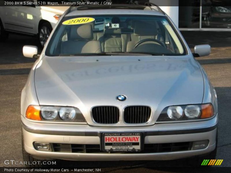 Titanium Silver Metallic / Gray 2000 BMW 5 Series 528i Wagon