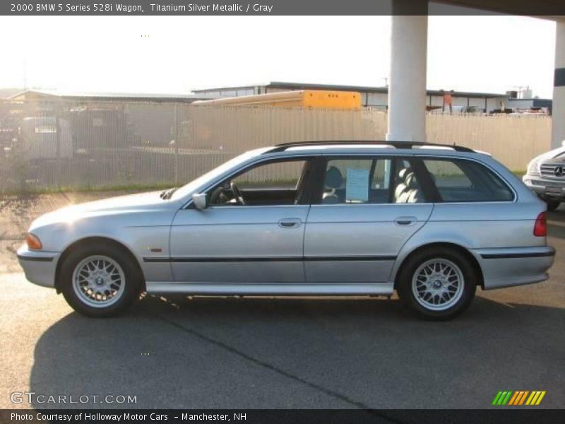 Titanium Silver Metallic / Gray 2000 BMW 5 Series 528i Wagon