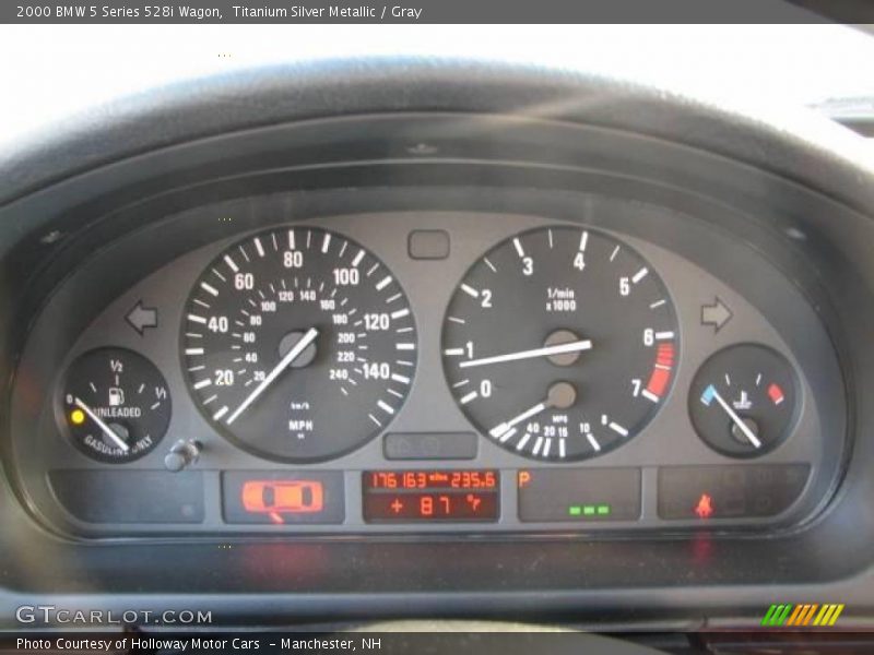 Titanium Silver Metallic / Gray 2000 BMW 5 Series 528i Wagon