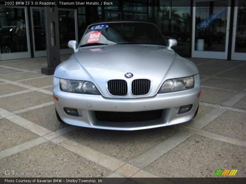 Titanium Silver Metallic / Black 2002 BMW Z3 3.0i Roadster