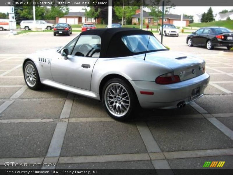 Titanium Silver Metallic / Black 2002 BMW Z3 3.0i Roadster