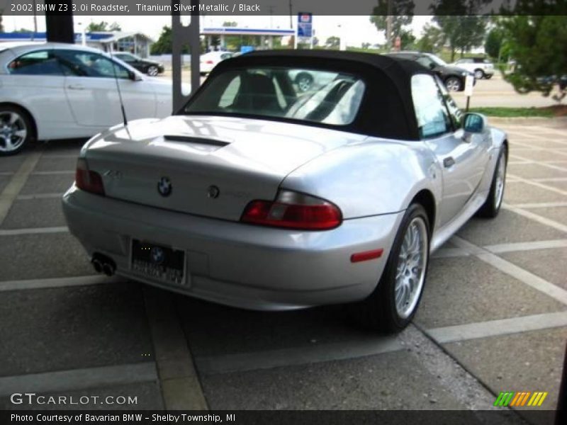 Titanium Silver Metallic / Black 2002 BMW Z3 3.0i Roadster