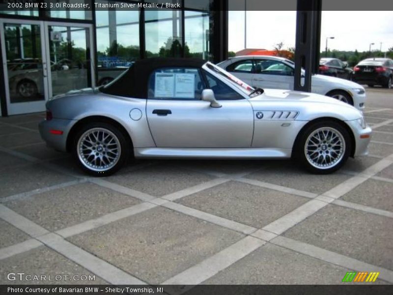 Titanium Silver Metallic / Black 2002 BMW Z3 3.0i Roadster