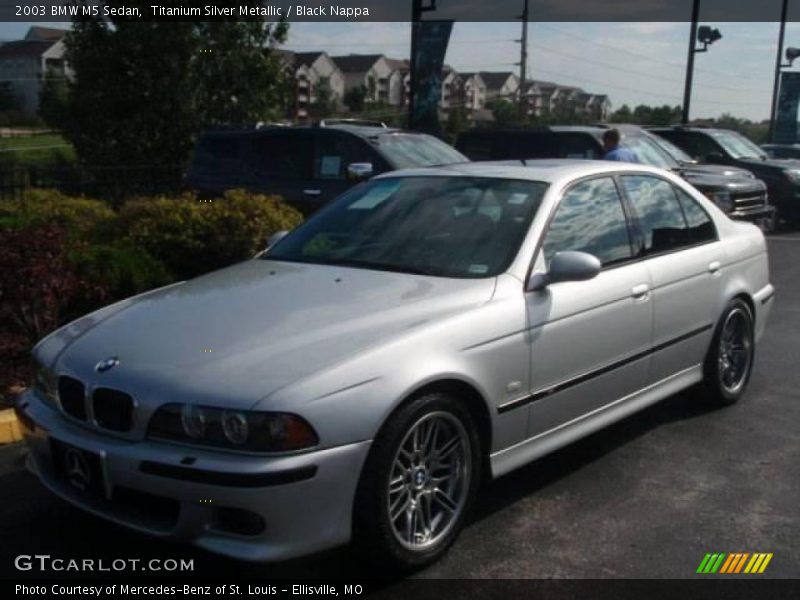 Titanium Silver Metallic / Black Nappa 2003 BMW M5 Sedan