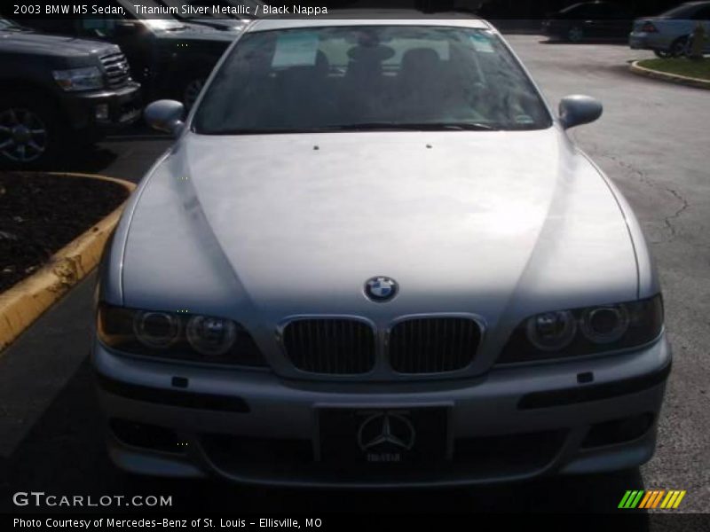 Titanium Silver Metallic / Black Nappa 2003 BMW M5 Sedan