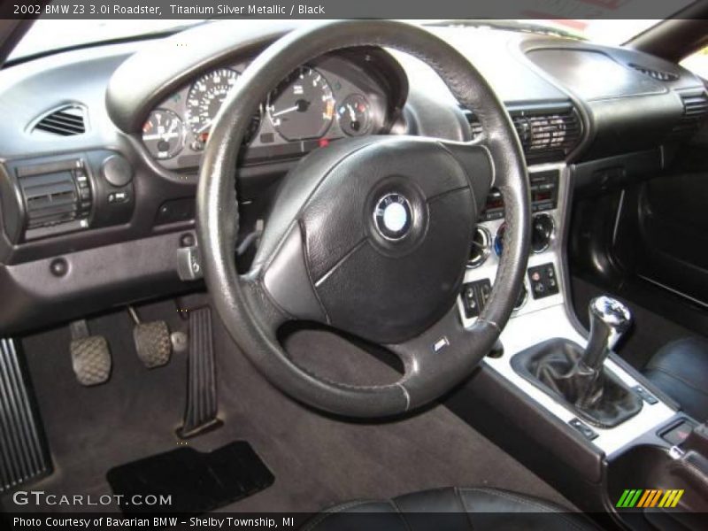 Titanium Silver Metallic / Black 2002 BMW Z3 3.0i Roadster