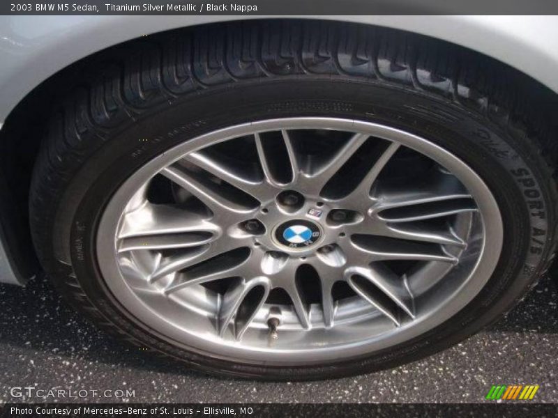 Titanium Silver Metallic / Black Nappa 2003 BMW M5 Sedan