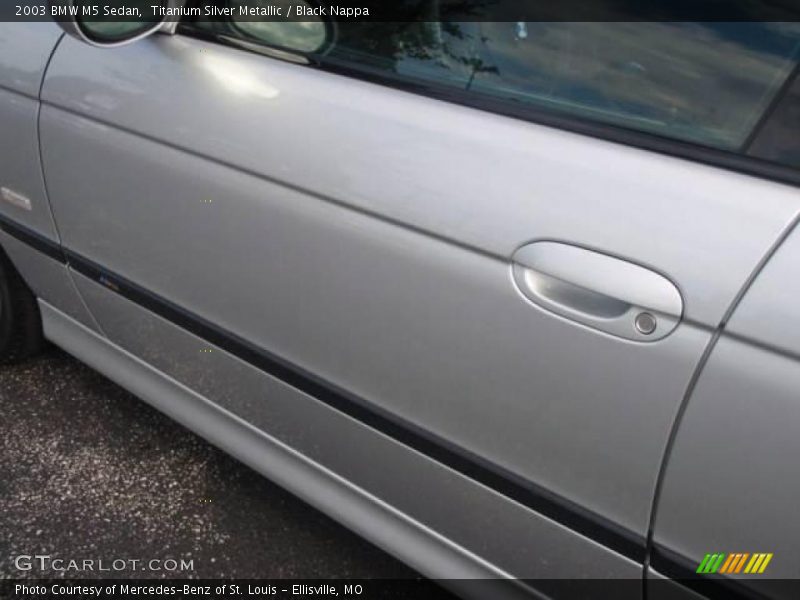 Titanium Silver Metallic / Black Nappa 2003 BMW M5 Sedan