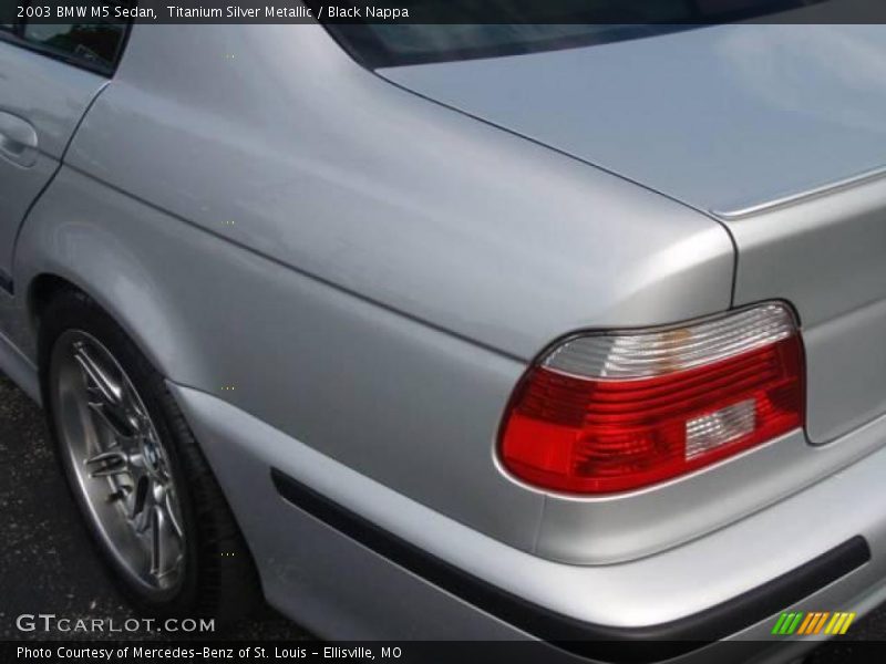Titanium Silver Metallic / Black Nappa 2003 BMW M5 Sedan