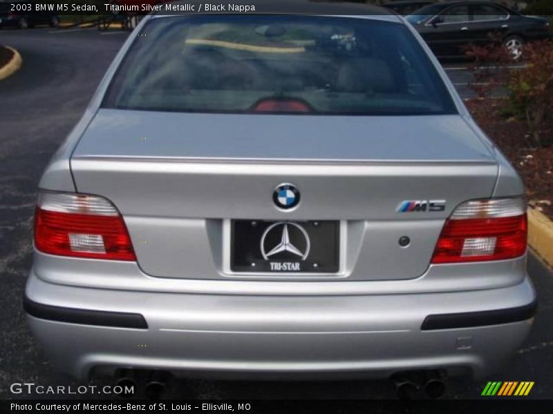 Titanium Silver Metallic / Black Nappa 2003 BMW M5 Sedan