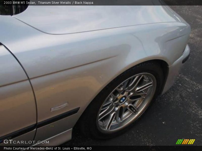 Titanium Silver Metallic / Black Nappa 2003 BMW M5 Sedan