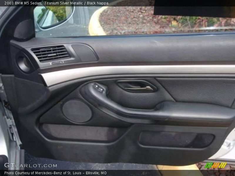 Titanium Silver Metallic / Black Nappa 2003 BMW M5 Sedan