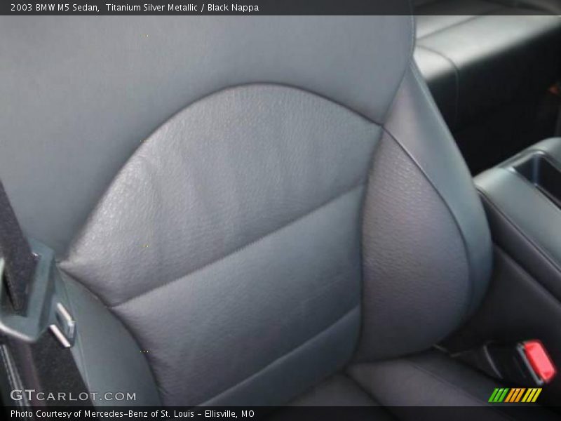 Titanium Silver Metallic / Black Nappa 2003 BMW M5 Sedan