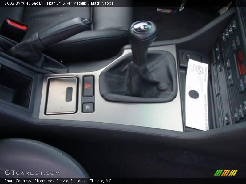 Titanium Silver Metallic / Black Nappa 2003 BMW M5 Sedan