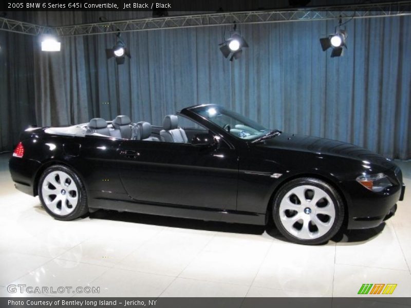 Jet Black / Black 2005 BMW 6 Series 645i Convertible
