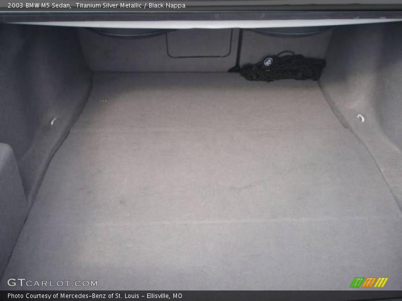Titanium Silver Metallic / Black Nappa 2003 BMW M5 Sedan
