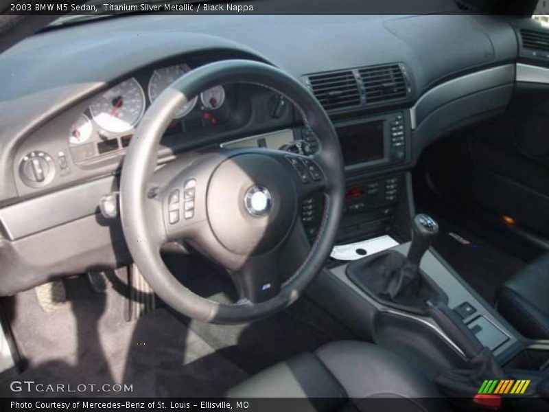 Titanium Silver Metallic / Black Nappa 2003 BMW M5 Sedan
